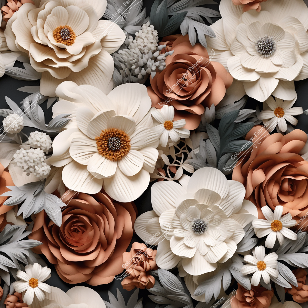 Neutral 3D Floral (Pre-order)