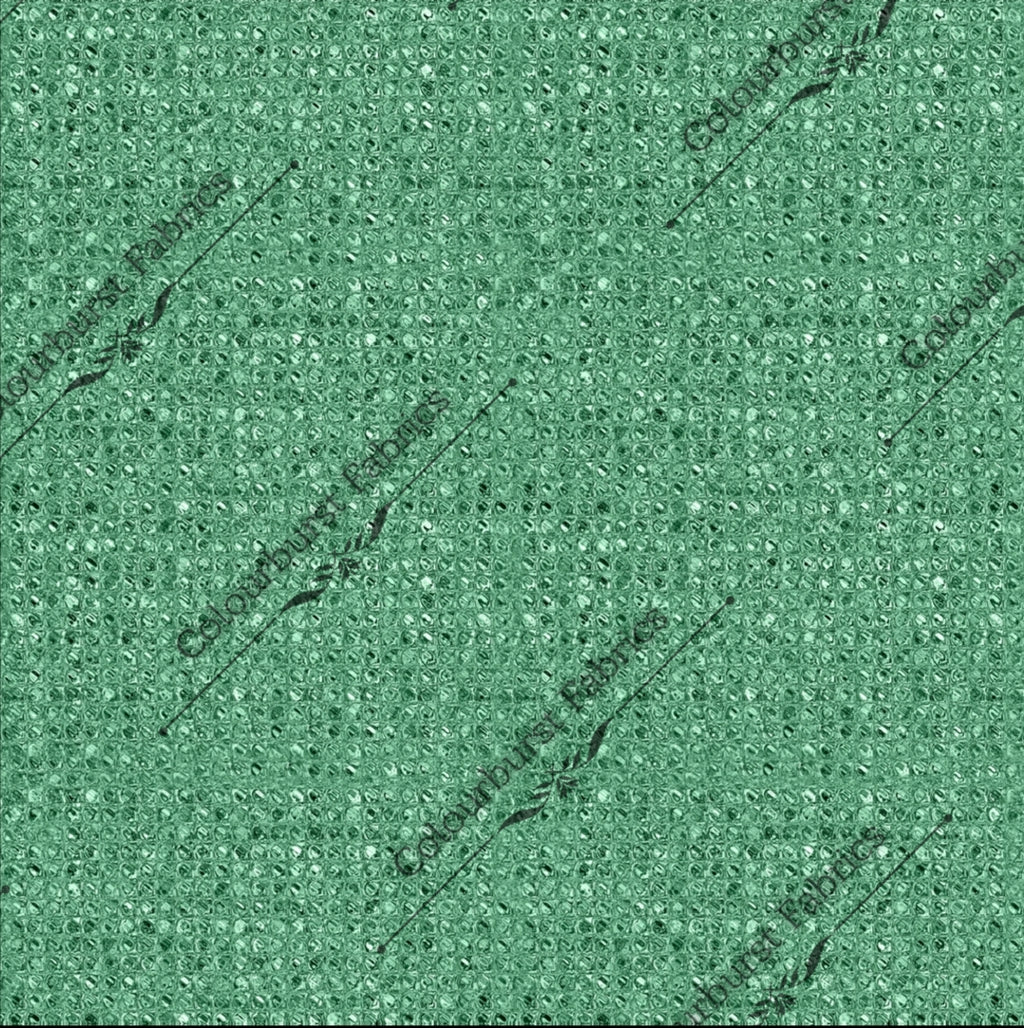 Green glass bottle faux glitter seamless design for custom fabric printing onto our 22 bases.